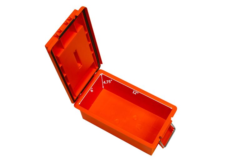 Wise Company WISE 5601 BOATERS SMALL DRY BOX - ALERT ORANGE
